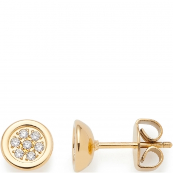 Ohrstecker CATHERINE – Golden glänzende Eleganz